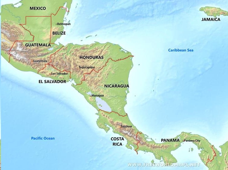 térkép közép amerika 2017 Közép Amerika legjobb kalandjai 21 nap alatt  Latinamerika.hu  térkép közép amerika